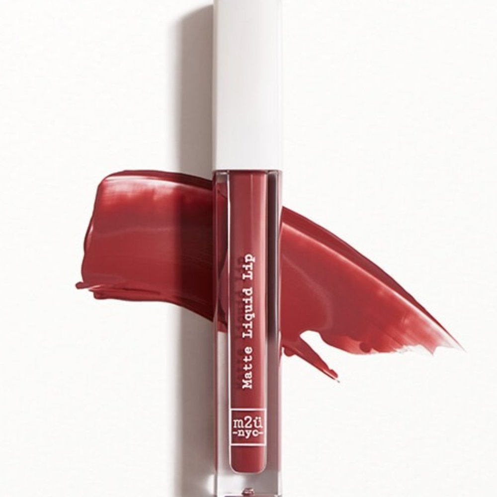 m2u nyc Matte LIquid Lip Queens 0.11 oz 3 ml Vegan